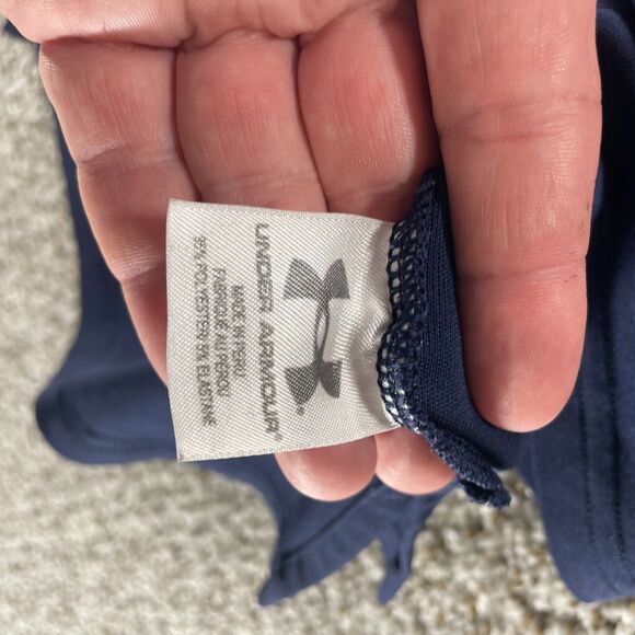 Under Armour Polo Shirt Mens Large Blue Short Sleeve Collared Adult Pullover - Picture 9 of 13